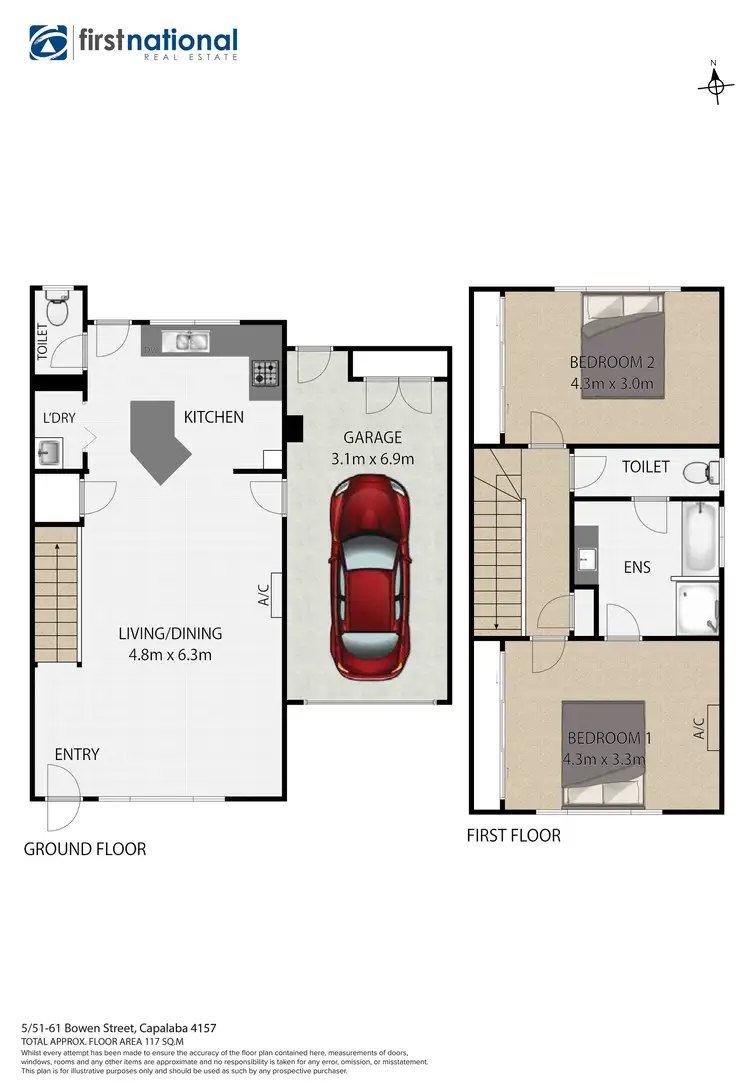 Floorplan of Homely townhouse listing, 5/51-61 Bowen Street, Capalaba QLD 4157