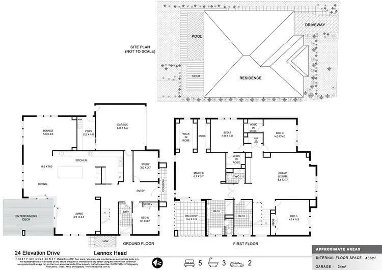 Floorplan of Homely house listing, 24 Elevation Drive, Lennox Head NSW 2478