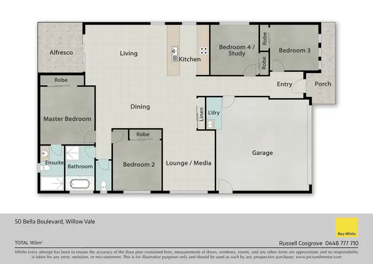 Floorplan of Homely house listing, 50 Bella Boulevard, Willow Vale QLD 4209