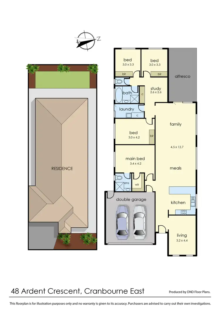 Floorplan of Homely house listing, 48 Ardent Crescent, Cranbourne East VIC 3977