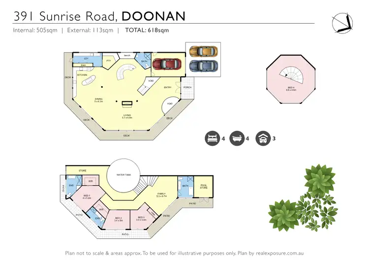 Floorplan of Homely house listing, 391 Sunrise Road, Doonan QLD 4562