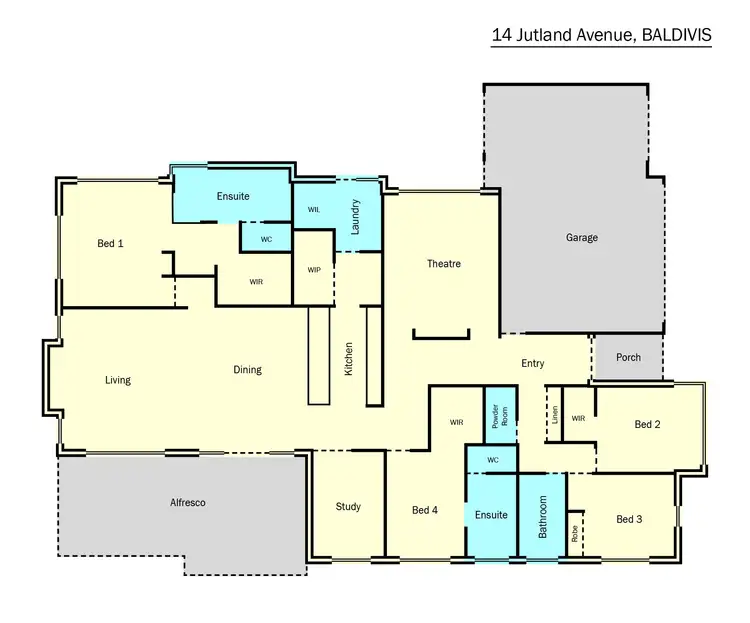 Floorplan of Homely house listing, 14 Jutland Avenue, Baldivis WA 6171