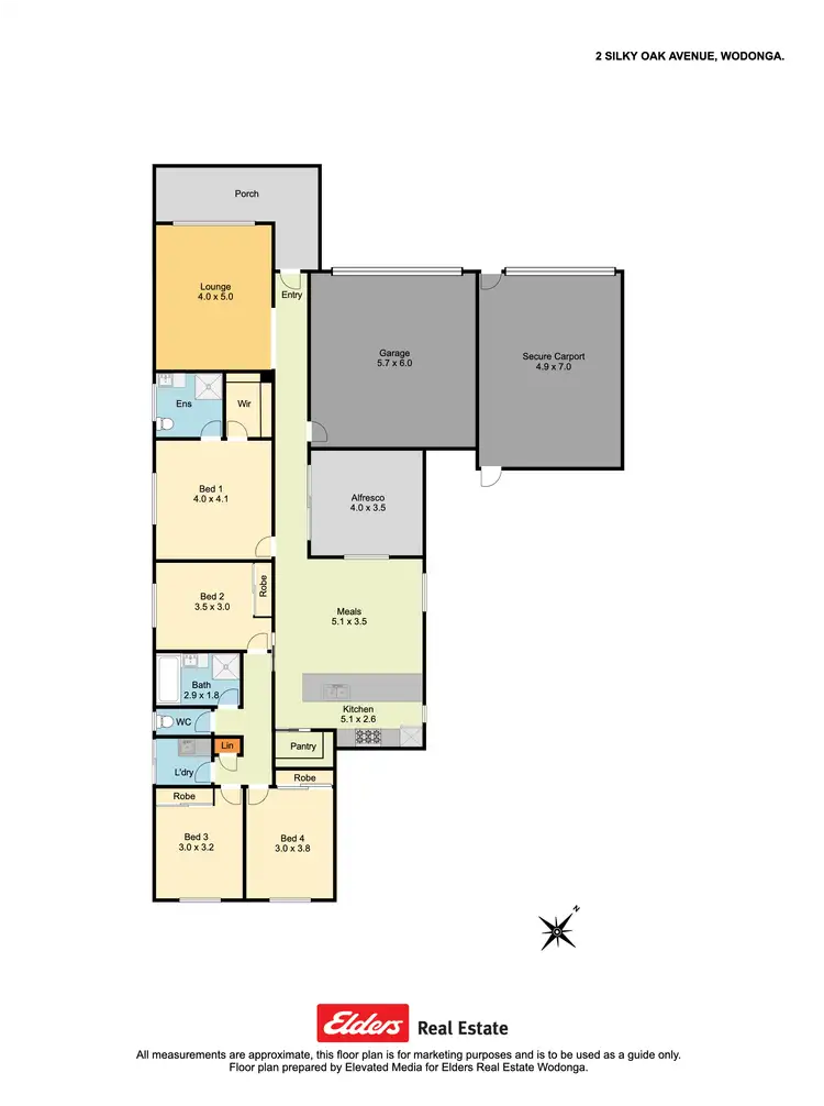 Floorplan of Homely house listing, 2 Silky Oak Avenue, Wodonga VIC 3690