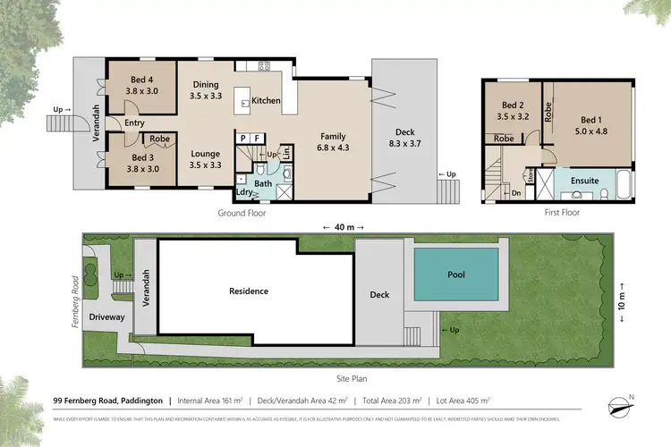 Floorplan of Homely house listing, 99 Fernberg Road, Paddington QLD 4064