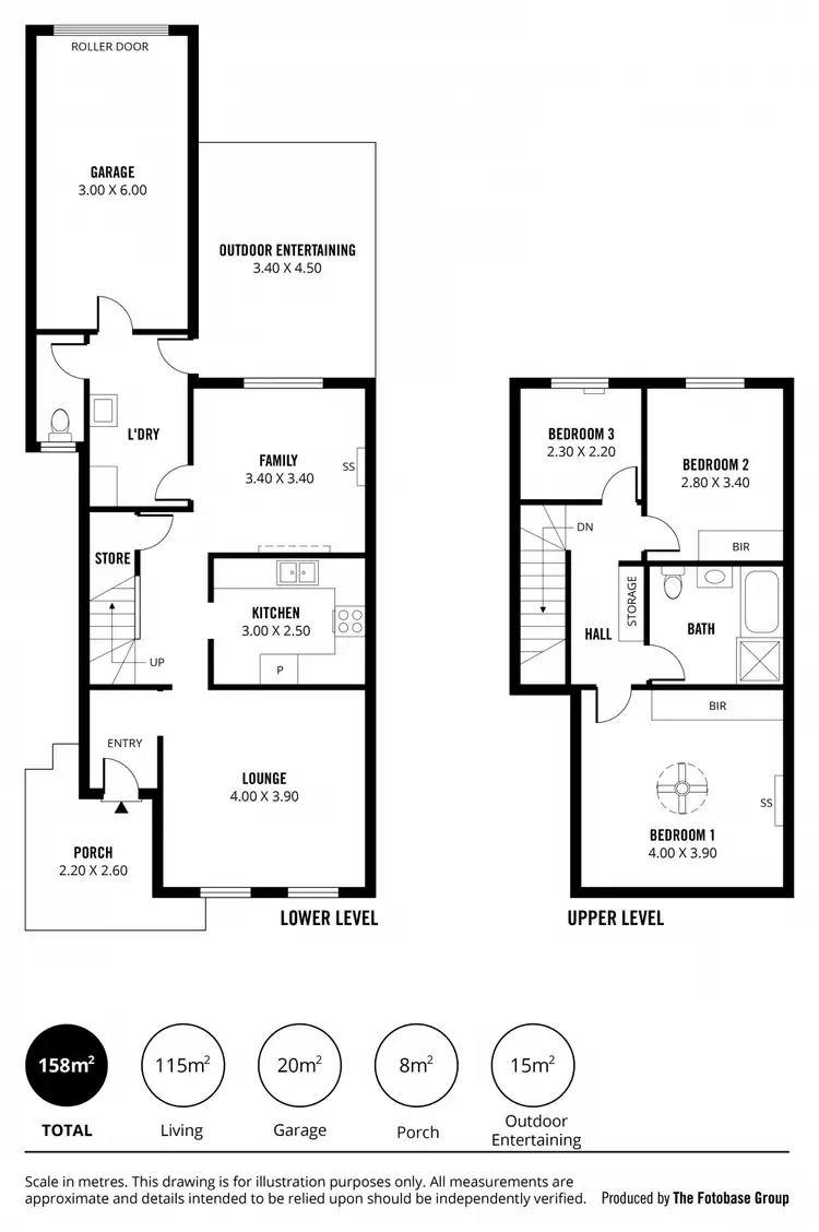Floorplan of Homely townhouse listing, 1/40 Dauntsey Road, Elizabeth North SA 5113