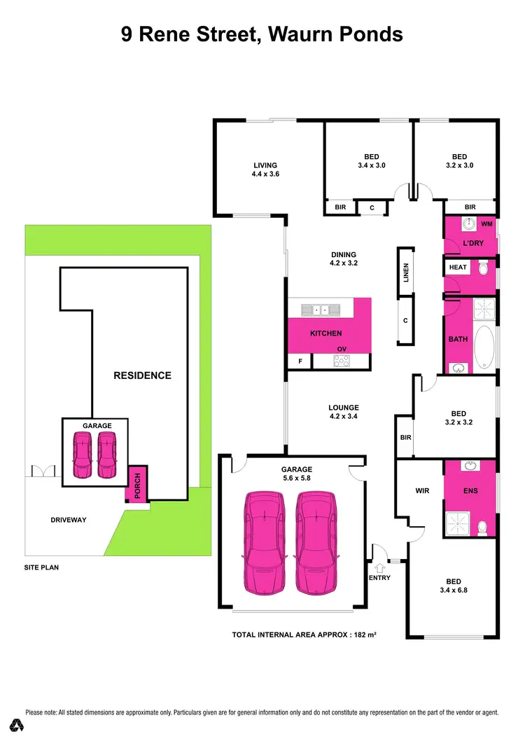 Floorplan of Homely house listing, 9 Rene Street, Waurn Ponds VIC 3216