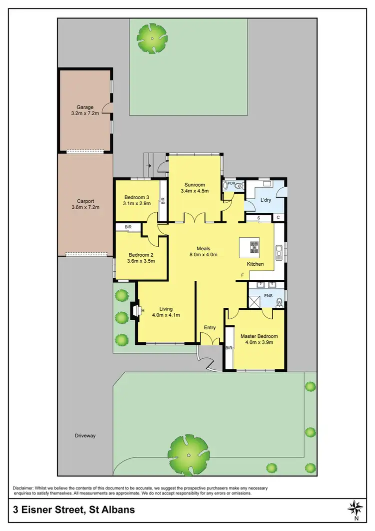 Floorplan of Homely house listing, 3 Eisner Street, St Albans VIC 3021