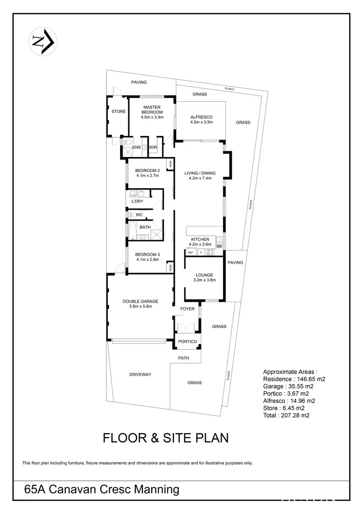 Floorplan of Homely house listing, 65A Canavan Crescent, Manning WA 6152