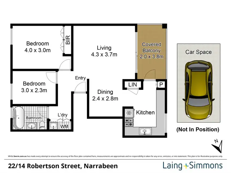 Floorplan of Homely apartment listing, 22/14 Robertson Street, Narrabeen NSW 2101