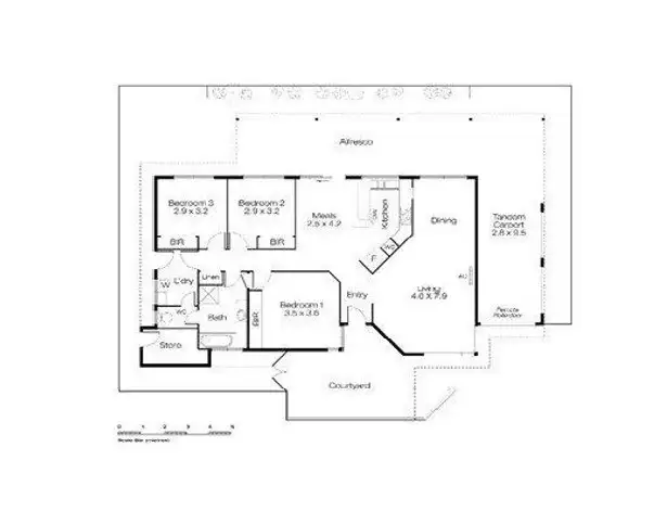 Floorplan of Homely villa listing, 3/87 Stock Road, Attadale WA 6156