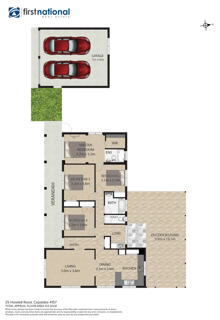 Floorplan of Homely house listing, 25 Howlett Road, Capalaba QLD 4157