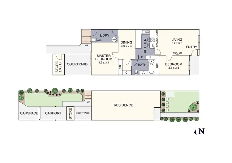 Floorplan of Homely townhouse listing, 23 Faraday Road, Croydon South VIC 3136
