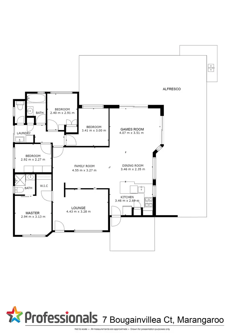 Floorplan of Homely house listing, 7 Bougainvillea Court, Marangaroo WA 6064