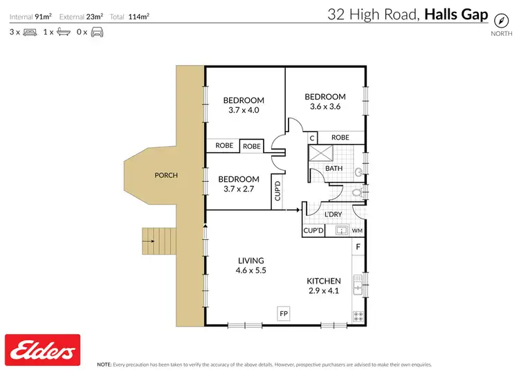 Floorplan of Homely house listing, 32 High Road, Halls Gap VIC 3381