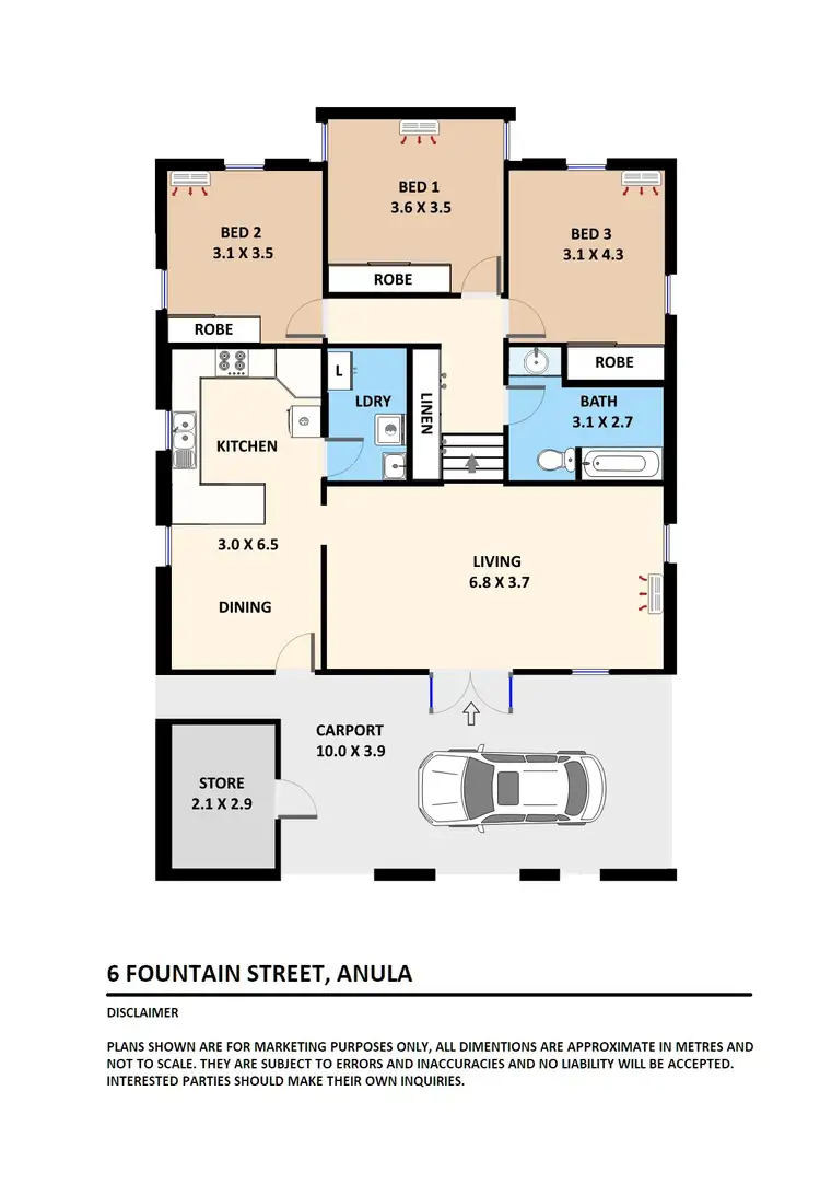 Floorplan of Homely house listing, 6 Fountain Street, Anula NT 812