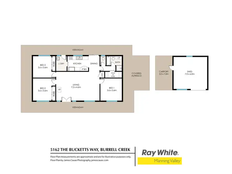 Floorplan of Homely rural property listing, 5162 The Bucketts Way, Burrell Creek NSW 2429