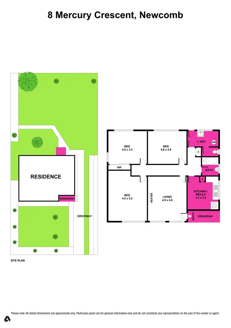 Floorplan of Homely house listing, 8 Mercury Crescent, Newcomb VIC 3219