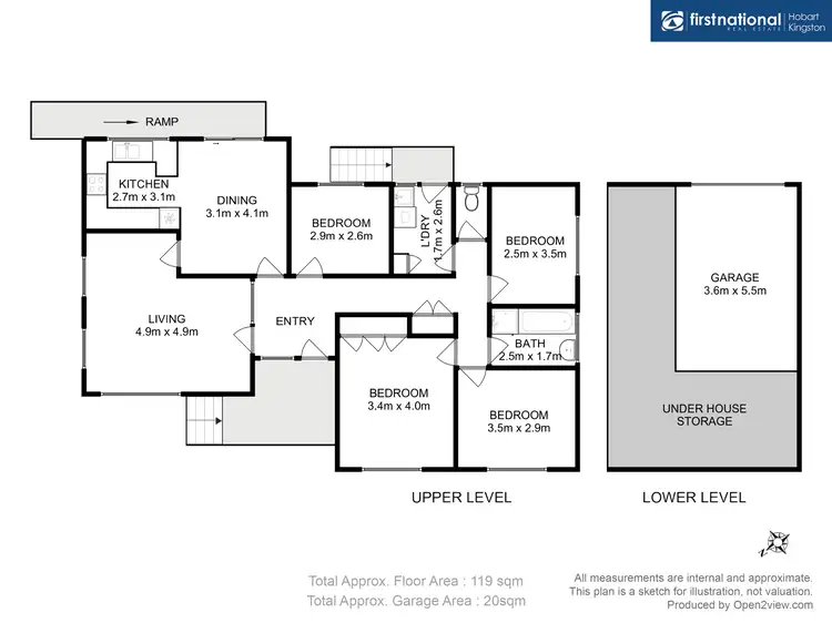 Floorplan of Homely house listing, 4 Wells Parade, Blackmans Bay TAS 7052