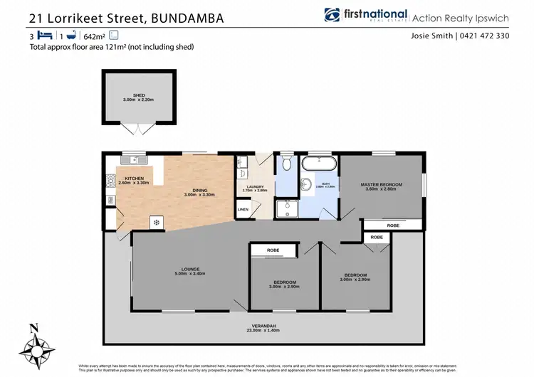 Floorplan of Homely house listing, 21 Lorrikeet Street, Bundamba QLD 4304