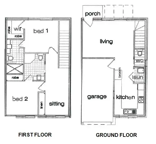 Floorplan of Homely townhouse listing, 7/3 Broughton Place, Queanbeyan NSW 2620