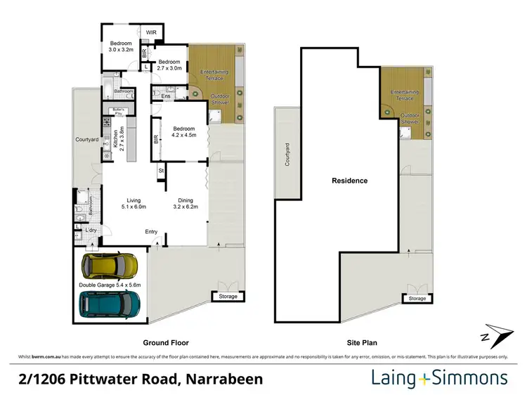 Floorplan of Homely house listing, 2/1206 Pittwater Road, Narrabeen NSW 2101