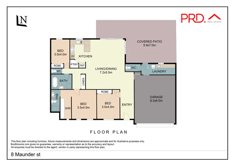 Floorplan of Homely house listing, 8 Maunder Street, Moonbi NSW 2353