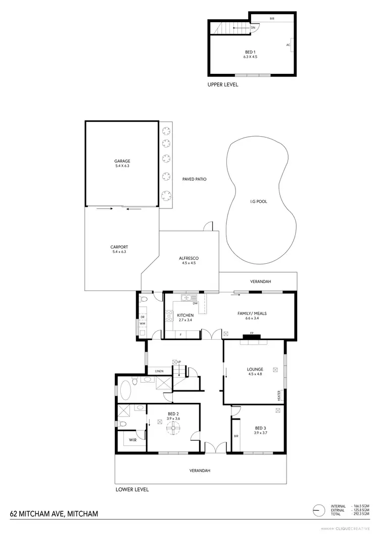 Floorplan of Homely house listing, 62 Mitcham Avenue, Lower Mitcham SA 5062