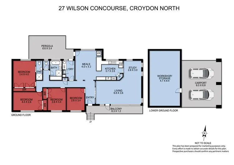 Floorplan of Homely house listing, 27 Wilson Concourse, Croydon North VIC 3136