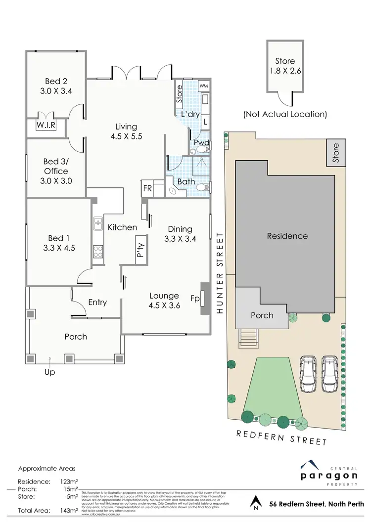 Floorplan of Homely house listing, 56 Redfern Street, North Perth WA 6006