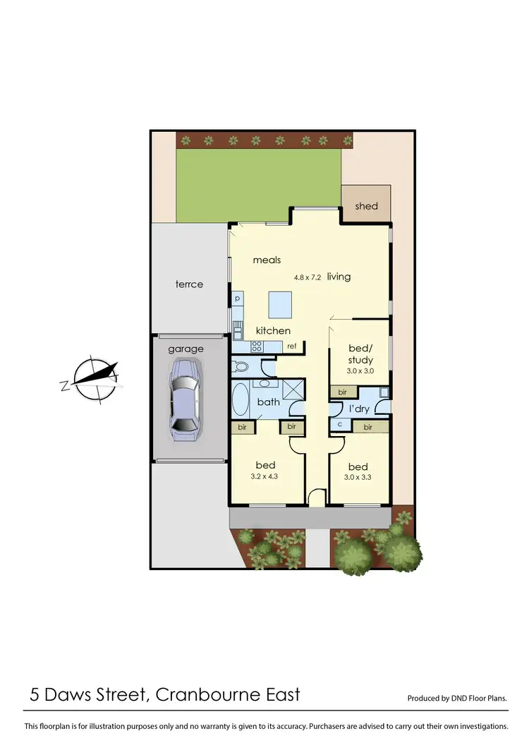 Floorplan of Homely house listing, 5 Daws Street, Cranbourne East VIC 3977