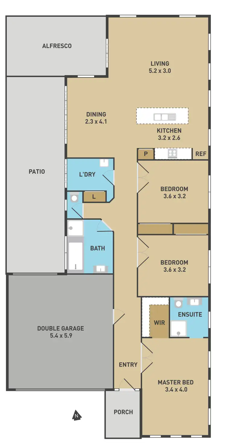 Floorplan of Homely house listing, 5 Cobaw Circuit, Caroline Springs VIC 3023