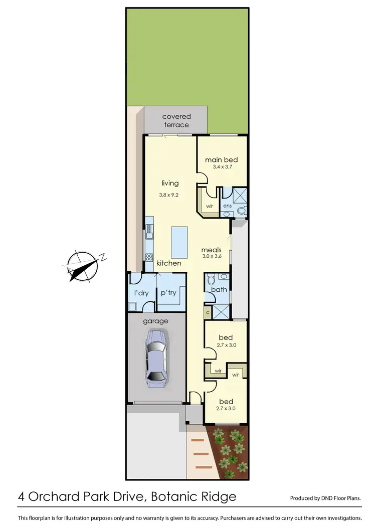 Floorplan of Homely house listing, 4 Orchard Park Drive, Botanic Ridge VIC 3977