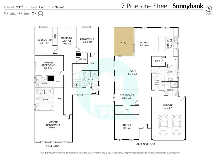 Floorplan of Homely house listing, 7 Pinecone Street, Sunnybank QLD 4109