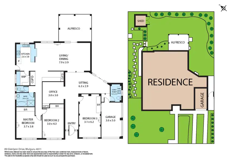 Floorplan of Homely house listing, 89 Glenlyon Drive, Wulguru QLD 4811