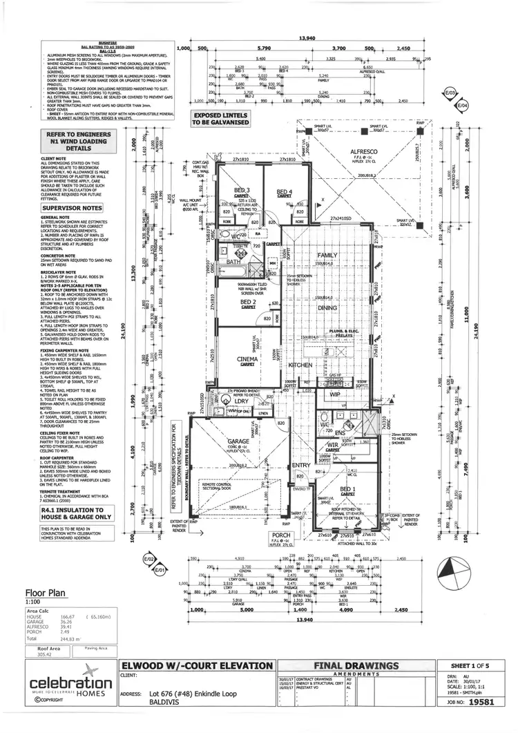 Floorplan of Homely house listing, 48 Enkindle Loop, Baldivis WA 6171