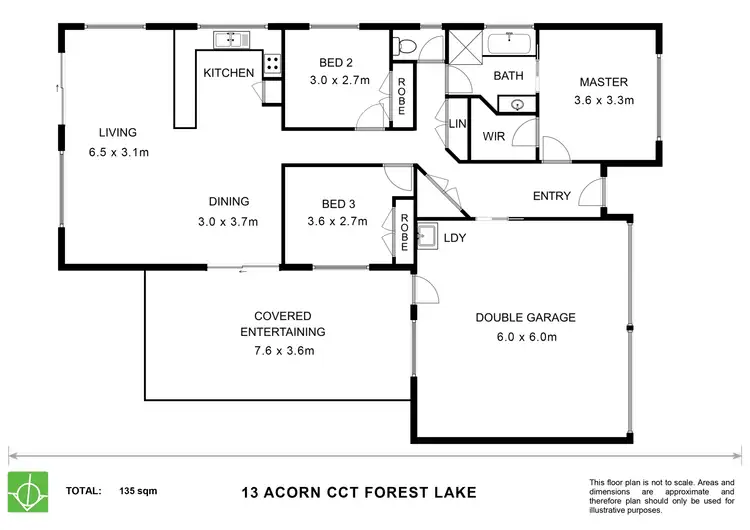 Floorplan of Homely house listing, 13 Acorn Circuit, Forest Lake QLD 4078