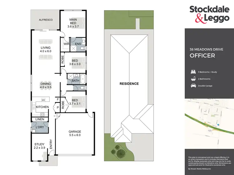 Floorplan of Homely house listing, 38 Meadows Drive, Officer VIC 3809