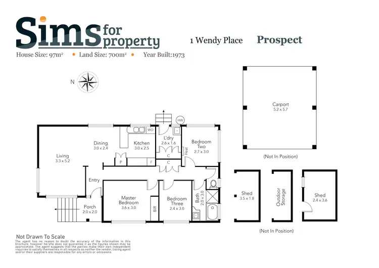 Floorplan of Homely house listing, 1 Wendy Place, Prospect TAS 7250