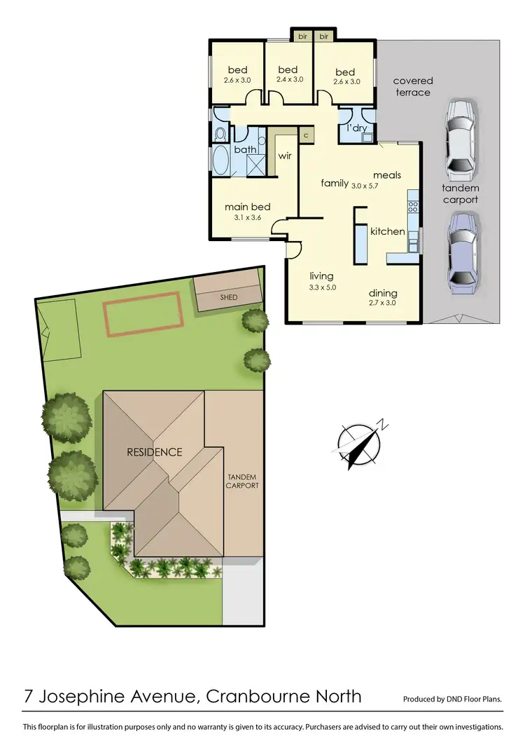 Floorplan of Homely house listing, 7 Josephine Avenue, Cranbourne North VIC 3977