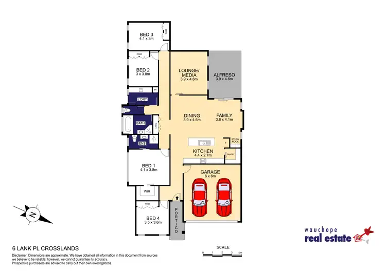 Floorplan of Homely house listing, 6 Lank Place, Wauchope NSW 2446