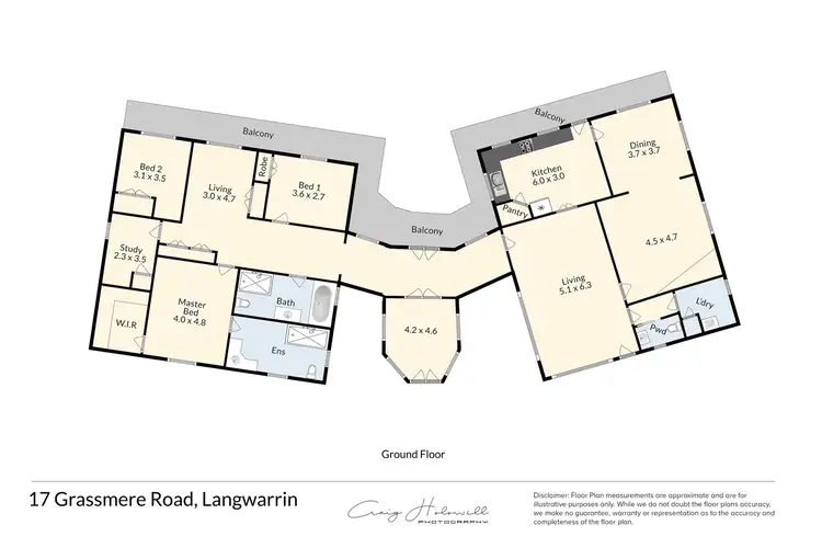 Floorplan of Homely house listing, 17 Grassmere Road, Langwarrin VIC 3910