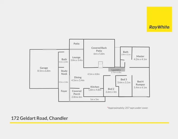 Floorplan of Homely house listing, 172 Geldart Road, Chandler QLD 4155