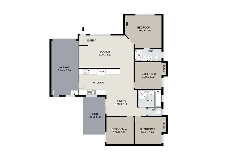 Floorplan of Homely house listing, 6 Wimbledon Circuit, Carseldine QLD 4034