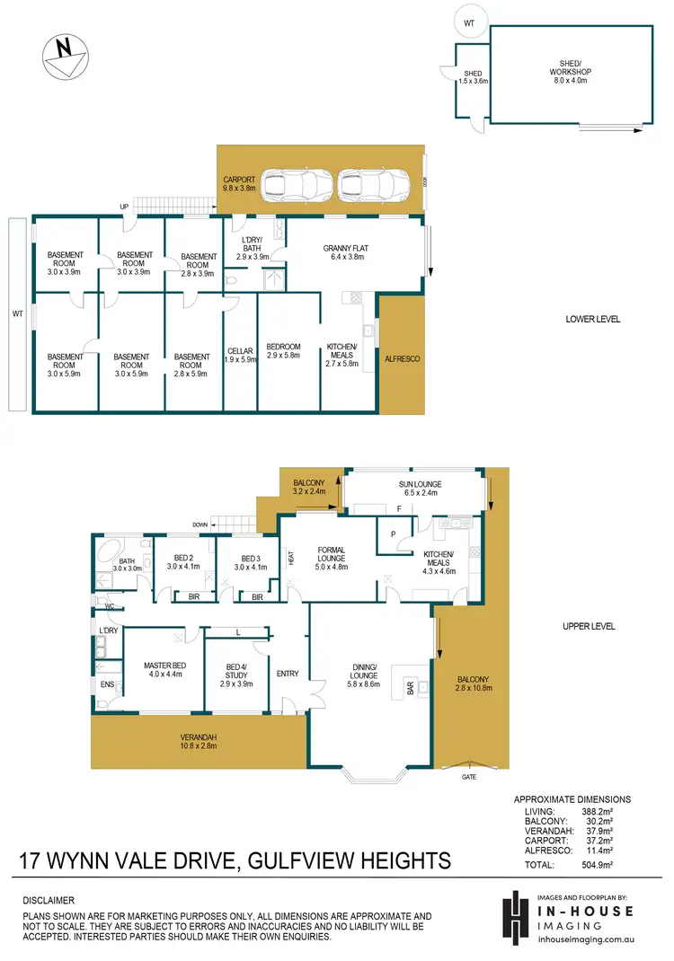 Floorplan of Homely house listing, 17 Wynn Vale Drive, Gulfview Heights SA 5096