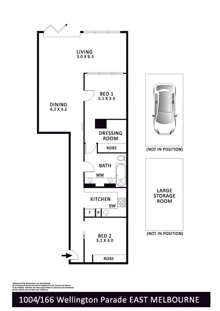 Floorplan of Homely apartment listing, 1004/166 Wellington Parade, East Melbourne VIC 3002
