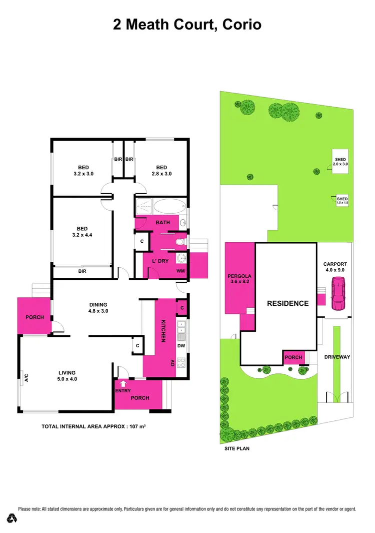 Floorplan of Homely house listing, 2 Meath Court, Corio VIC 3214
