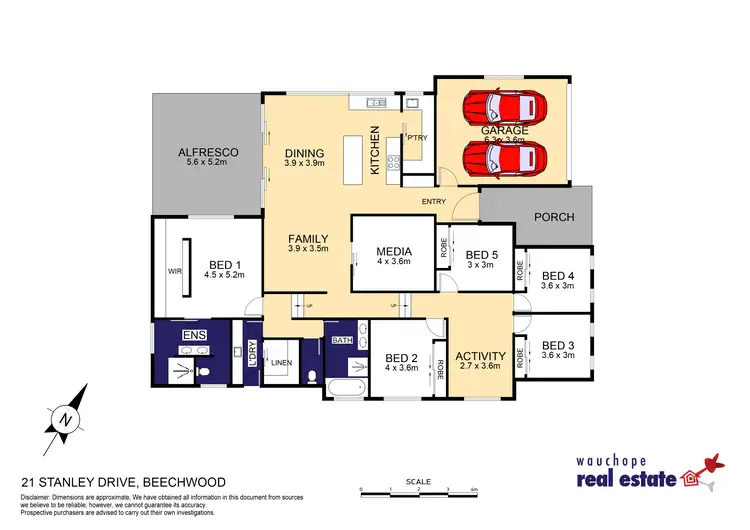 Floorplan of Homely house listing, 21 Stanley Drive, Beechwood NSW 2446