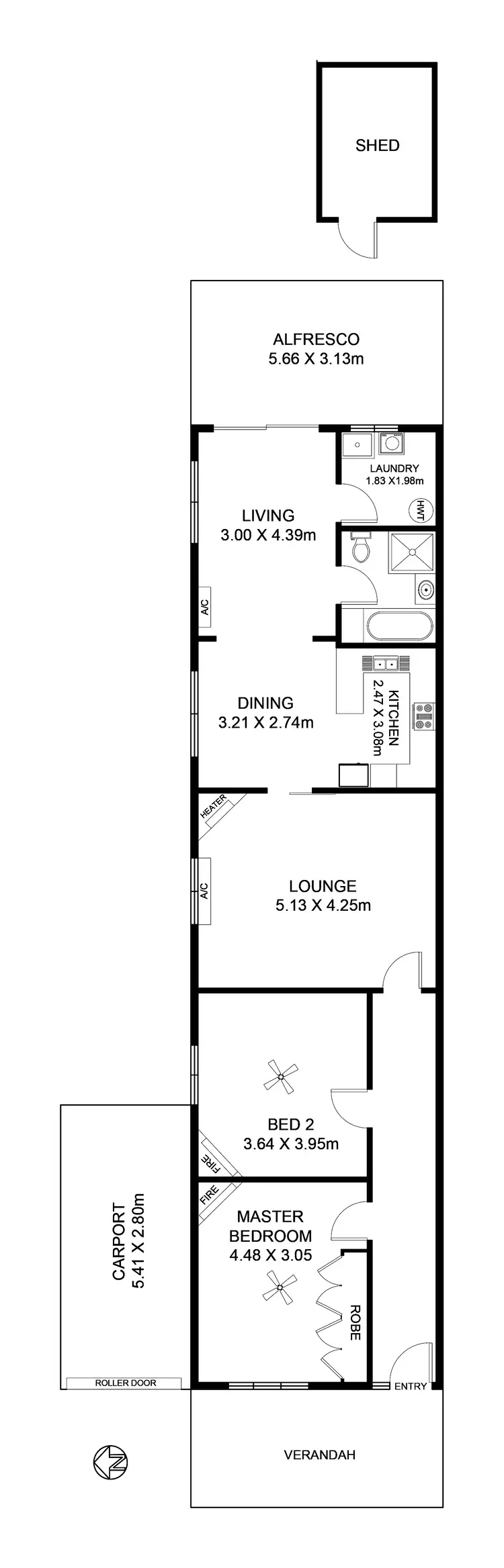 Floorplan of Homely house listing, 24 Cator Street, West Hindmarsh SA 5007