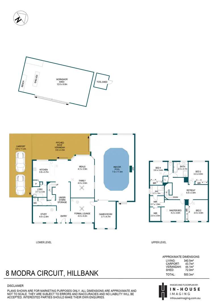 Floorplan of Homely house listing, 8 Modra Circuit, Hillbank SA 5112