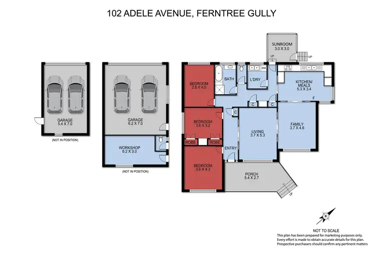 Floorplan of Homely house listing, 102 Adele Avenue, Ferntree Gully VIC 3156